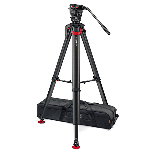 【システムFSB 6 Mk II flowtech75 MS（0495M）】 Sachtler カーボン3段三脚システム フローテック