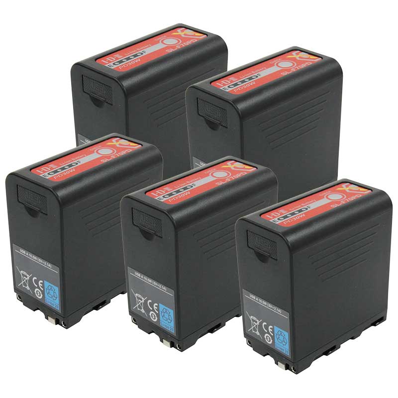 【IDXキャンペーン SL-F70PD 5本】 IDX Sony Lシリーズ 7.2Vタイプリチウムイオンバッテリー