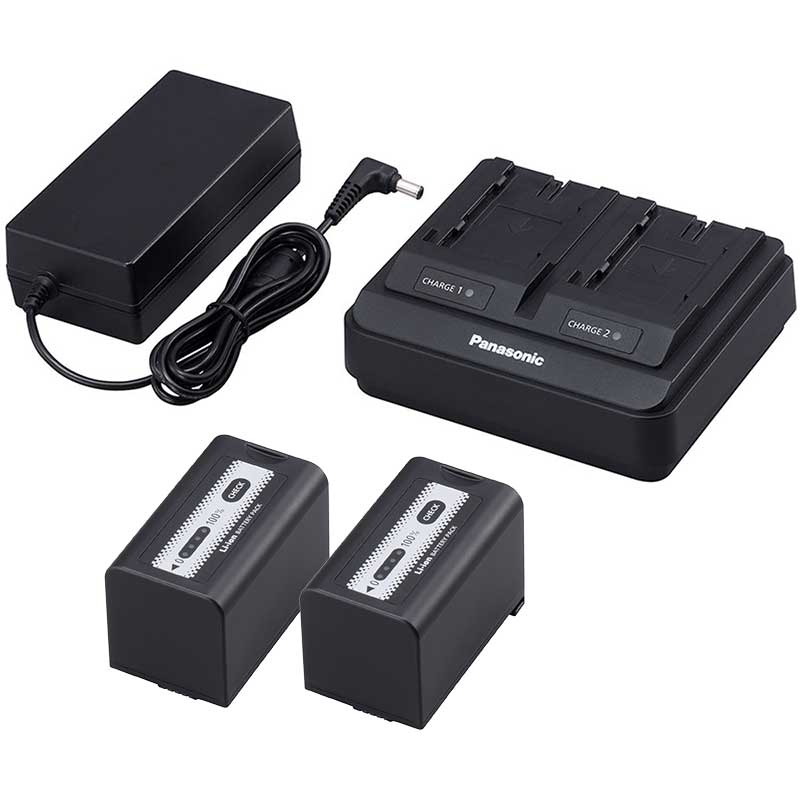 【AG-VBR59(x2) + AG-BRD50】 Panasonic バッテリー・充電器セット