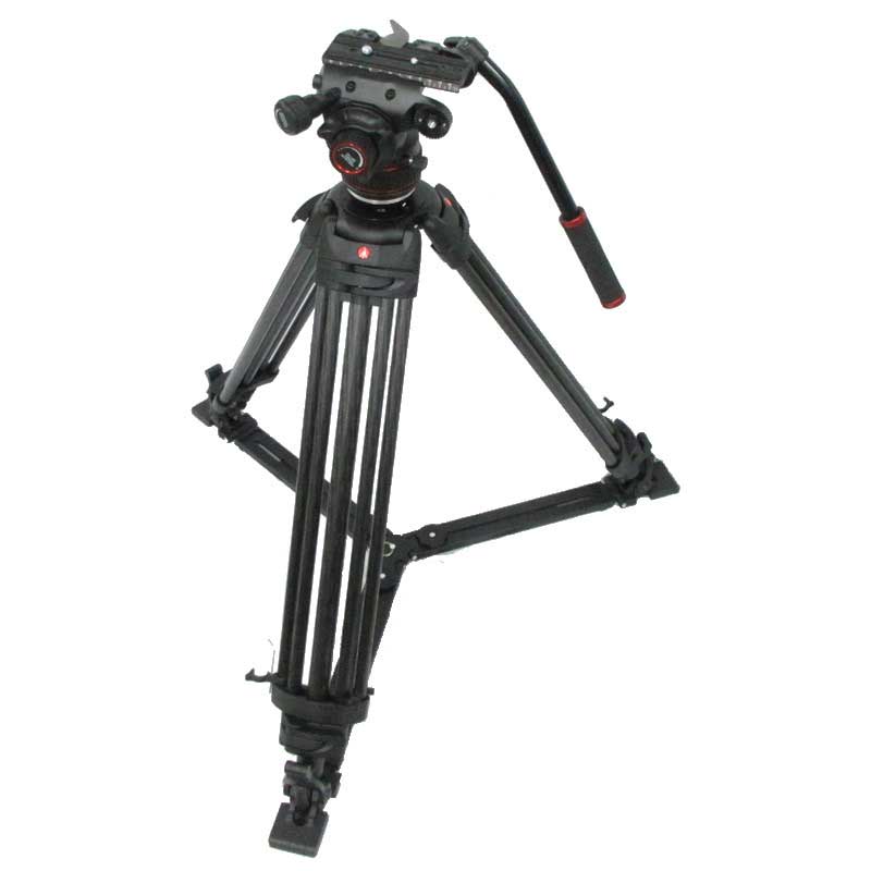 【MVK608TWINGC 中古品】 Manfrotto ナイトロテック608ビデオ雲台+カーボンツイン三脚GS