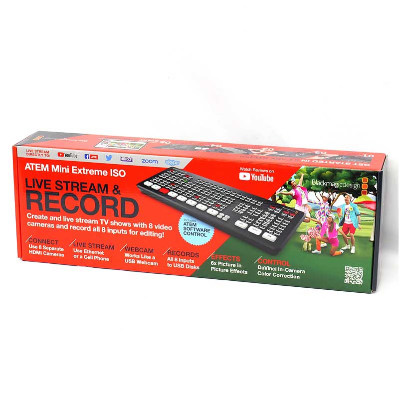 【ATEM Mini Extreme ISO 未使用開封品】 Blackmagic Design ライブプロダクションスイッチャー