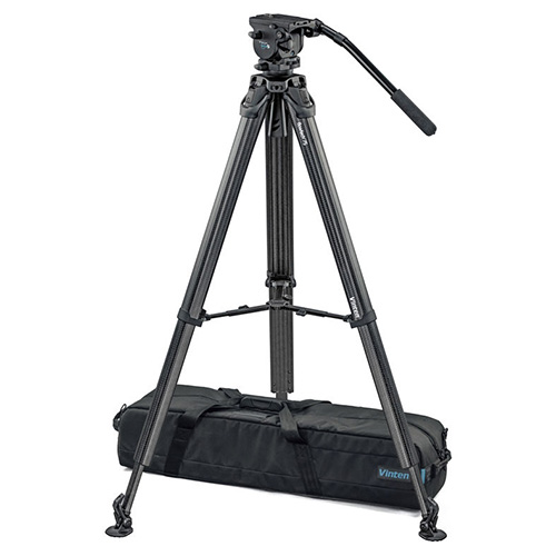 【システムVision blue5 flowtech75 MS（VB5-FTMS、ハンドル無し）】 Vinten カーボン3段三脚システム フローテック