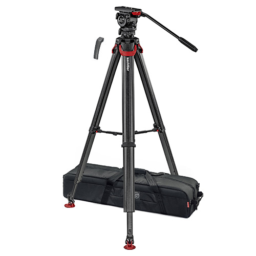 【システムFSB6T FT MS（0465）】 Sachtler カーボン3段三脚システム フローテック