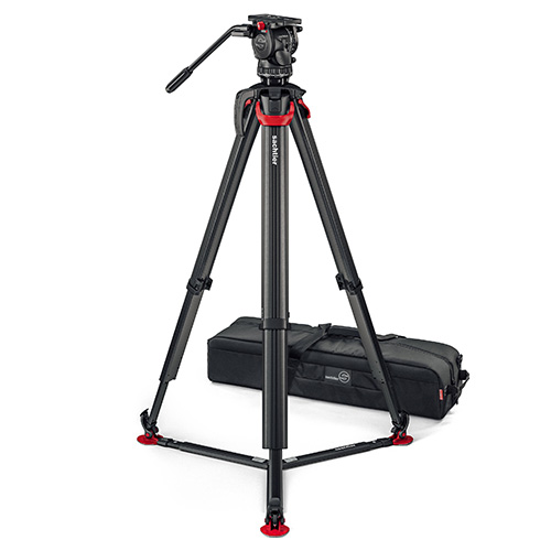 【システムaktiv8T flowtech75 GS（S2068T-FTGS）】 Sachtler カーボン3段三脚システム フローテック