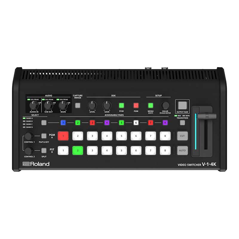 【V-1-4K（2026年6月25日発売予定）】 Roland ビデオ・スイッチャー