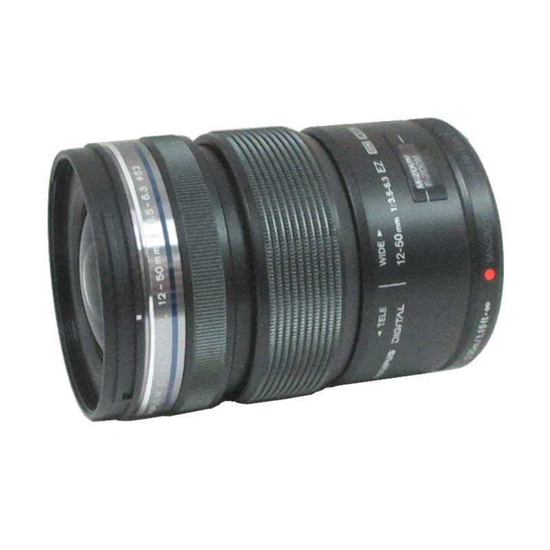 【M.ZUIKO DIGITAL ED 12-50mm F3.5-6.3 EZ ブラック 中古品】 OLYMPUS マイクロフォーサーズマウント用 ズームレンズ