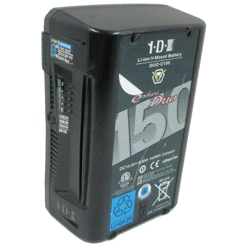 【DUO-C150 現状渡し 中古品】 IDX Vマウントタイプ リチウムイオンバッテリー