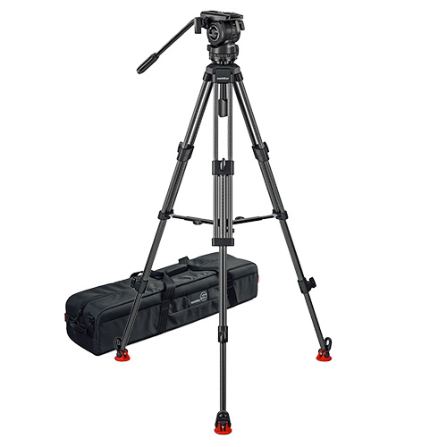 【システムFSB4 75/2 CF MS（0373C）】 Sachtler カーボン3段三脚システム