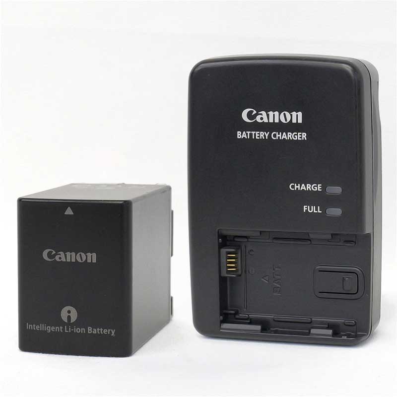 【BP-828 + CG-800D 上物 中古品】 Canon バッテリー・充電器セット