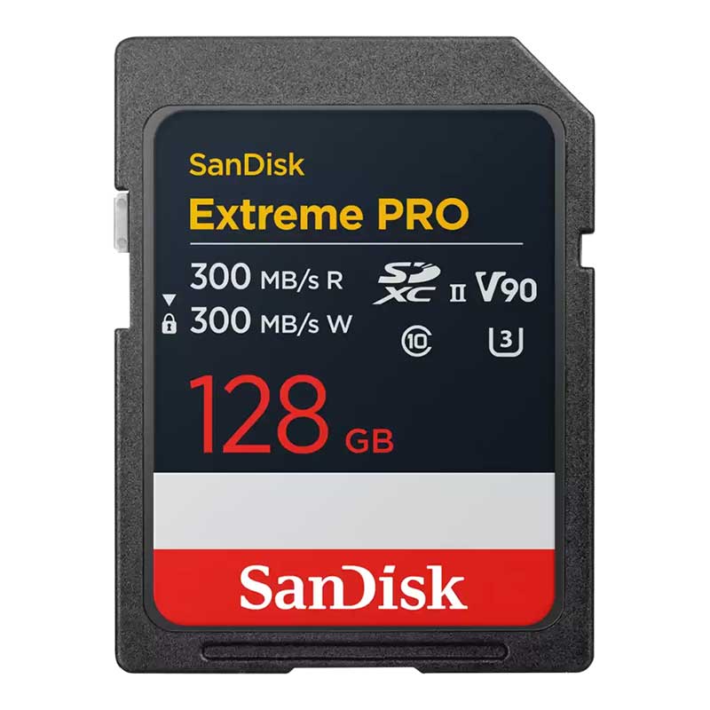【SDSDXDM-128G-JNJIP】 SanDisk エクストリーム プロ SD UHS-II カード（V90） 128GB