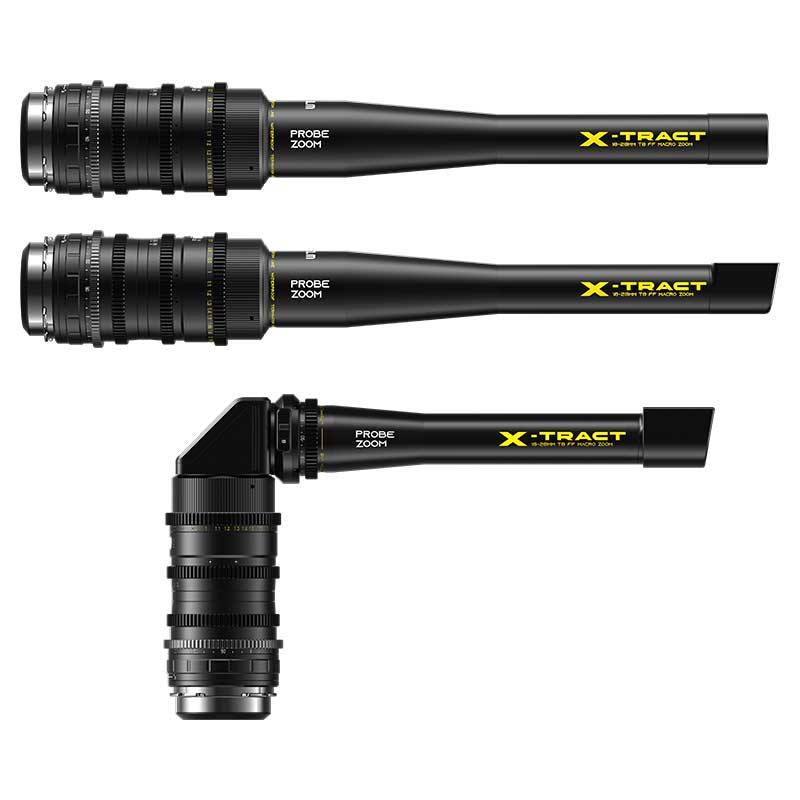 【X-Tract 18-28mm 3本セット 0/90/360°（DZO-X1828ABC）】 DZOFILM PLマウント用 フルフレーム プローブズームレンズ