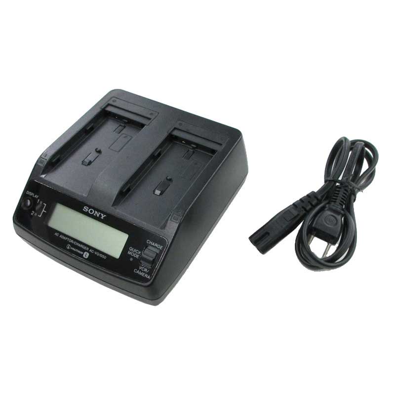 【AC-VQ1050 ジャンク品】 SONY 二連充電器（DCケーブル欠品）