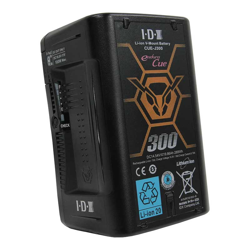 【CUE-J300】 IDX Vマウントタイプリチウムイオンバッテリー