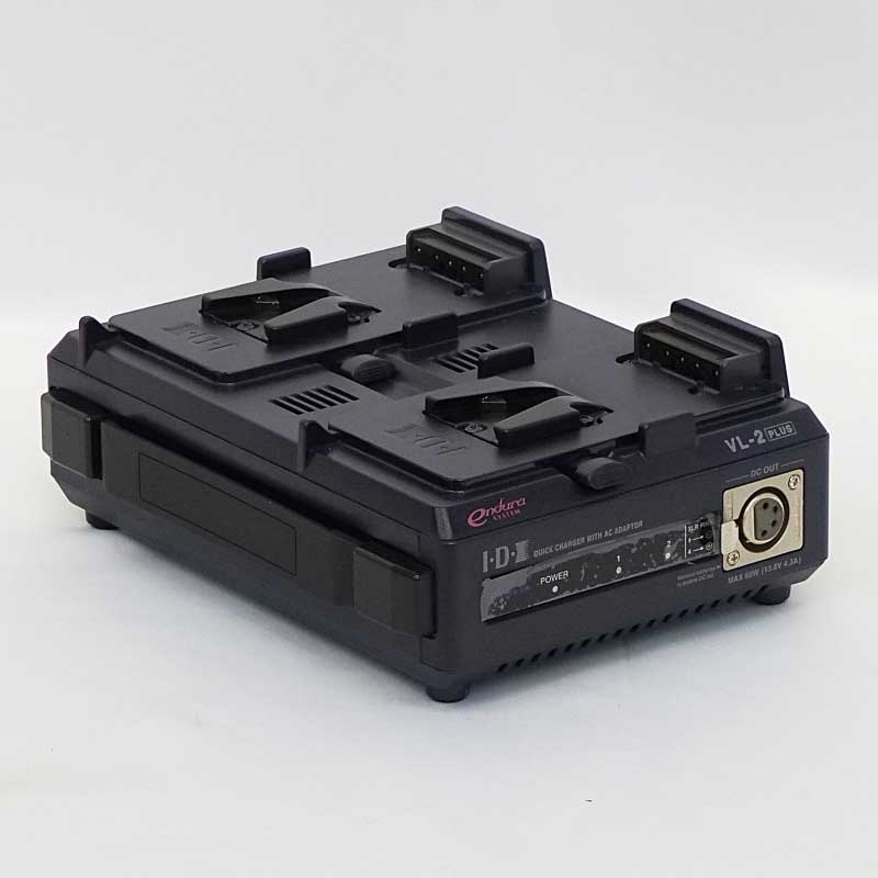 【VL-2PLUS 現状渡し 中古品】 IDX ACアダプター機能付2ch順次急速充電器