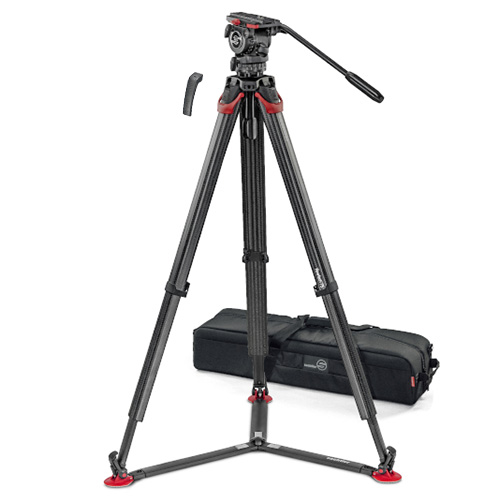 【システムFSB6 FT GS（0496）】 Sachtler カーボン3段三脚システム フローテック