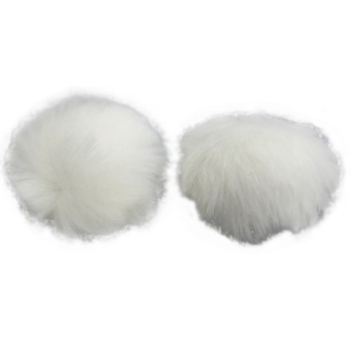 【White Lavalier Windjammer - pair（RYC065503）】 Rycote ラベリアマイク用ウインドジャマー（ホワイト/2個入り）