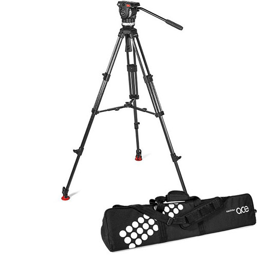 【システムAce L MS CF（1011）】 Sachtler カーボン3段三脚システム