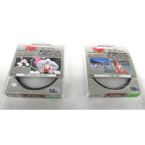 【58S MC C-UP NO2 他 ジャンク品】 Kenko φ58mmフィルター 2枚