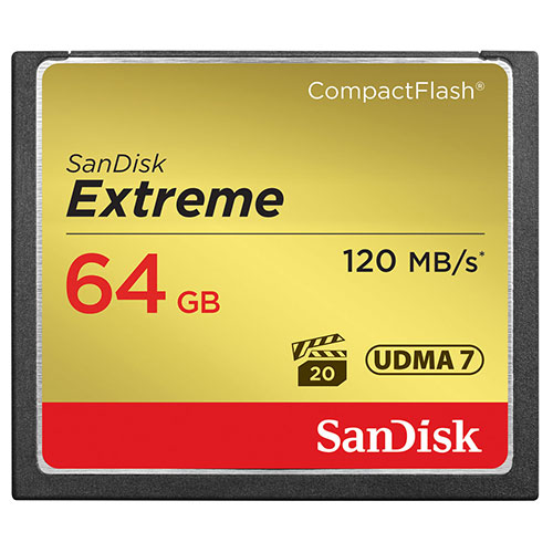 【SDCFXS-064G-J61】 SanDisk エクストリーム コンパクトフラッシュカード 64GB